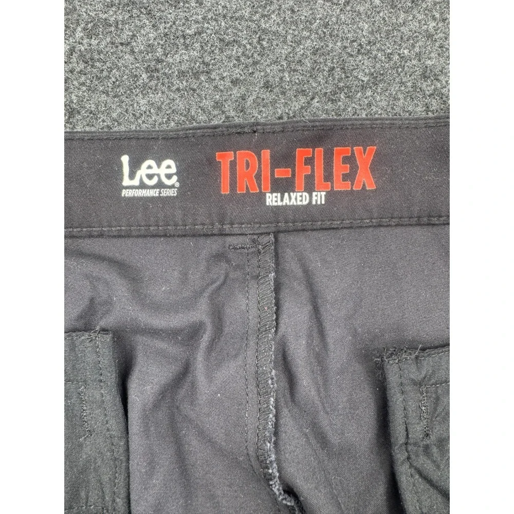 Lee Performance‎ Series Tri Flex Relaxed Fit Pants Mens 40x32 Black Straight Leg